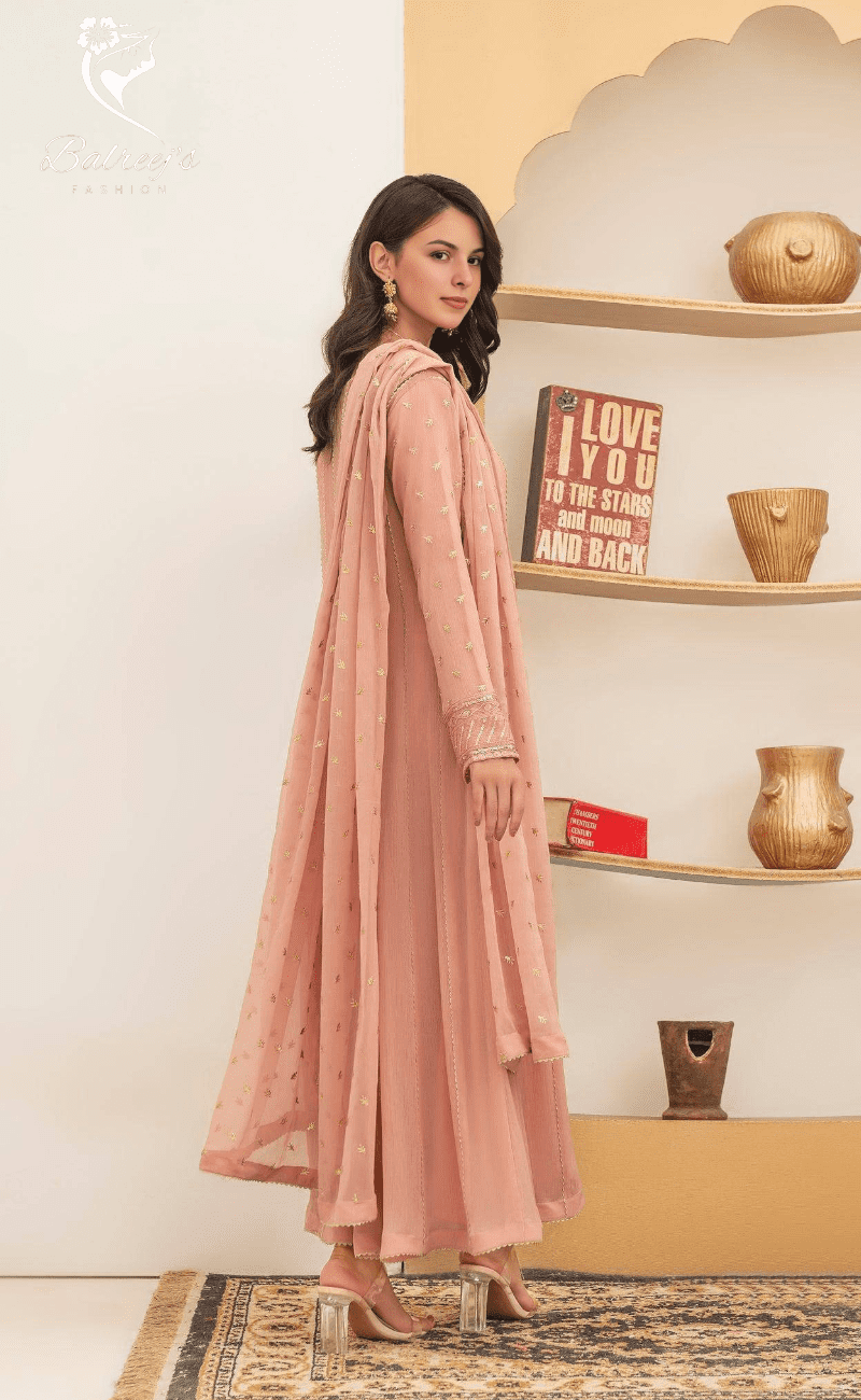 Aliza Embroidered Chiffon Maxi image 2