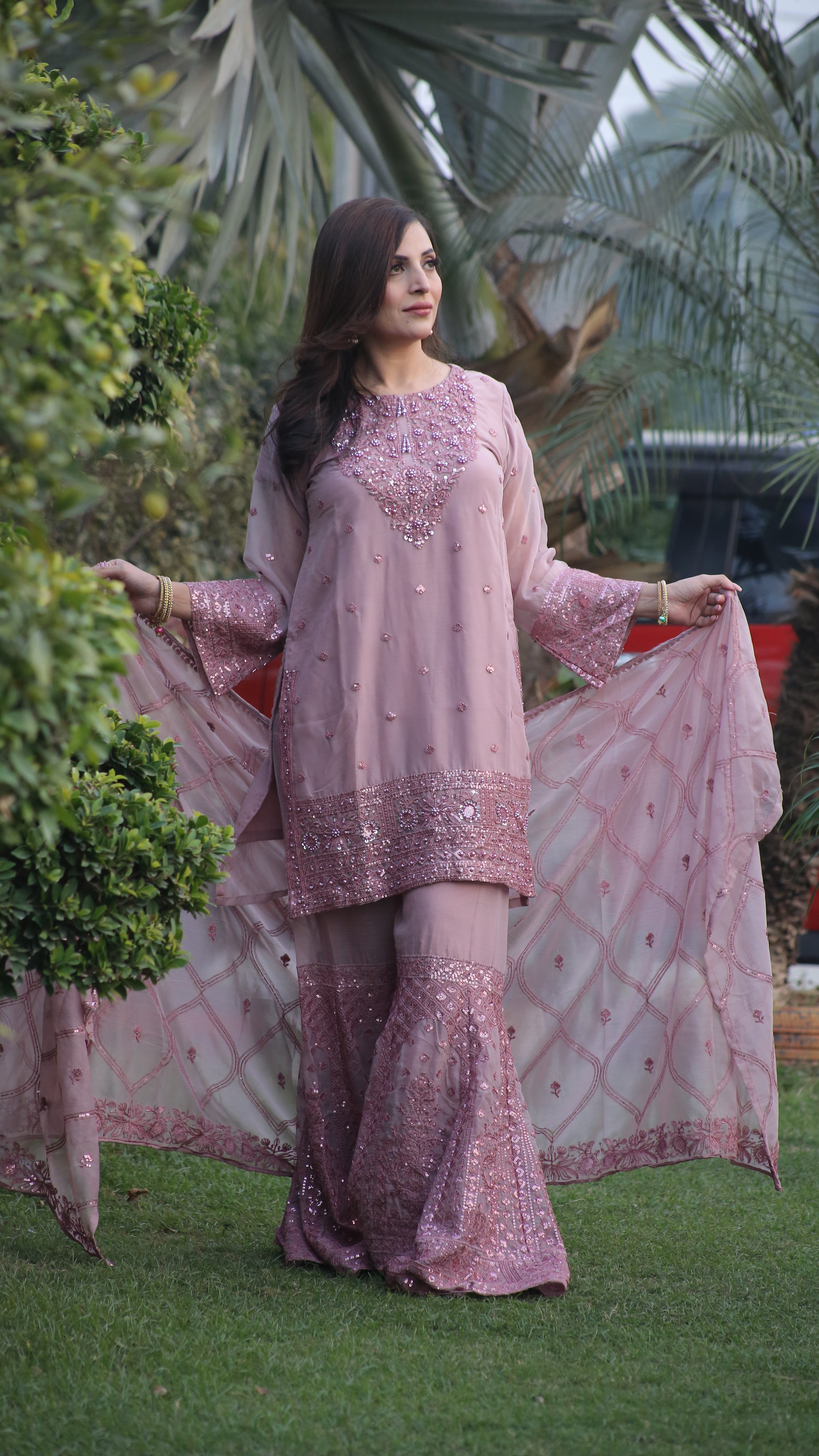 3PC 3D Gharara Suit | Latest Wedding & Festive Designer Wear