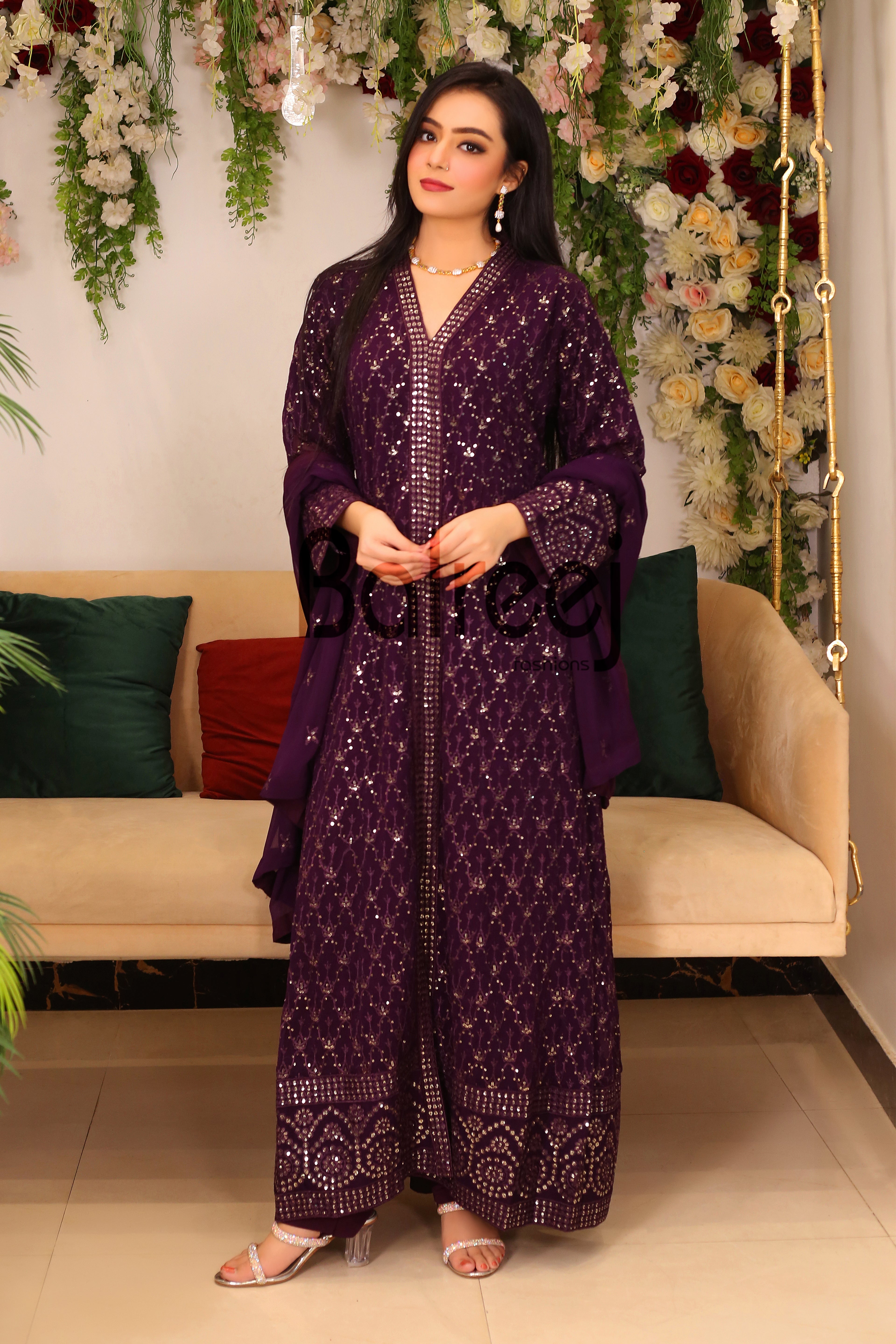 Luxury Sitara Embroidered Festive Dress