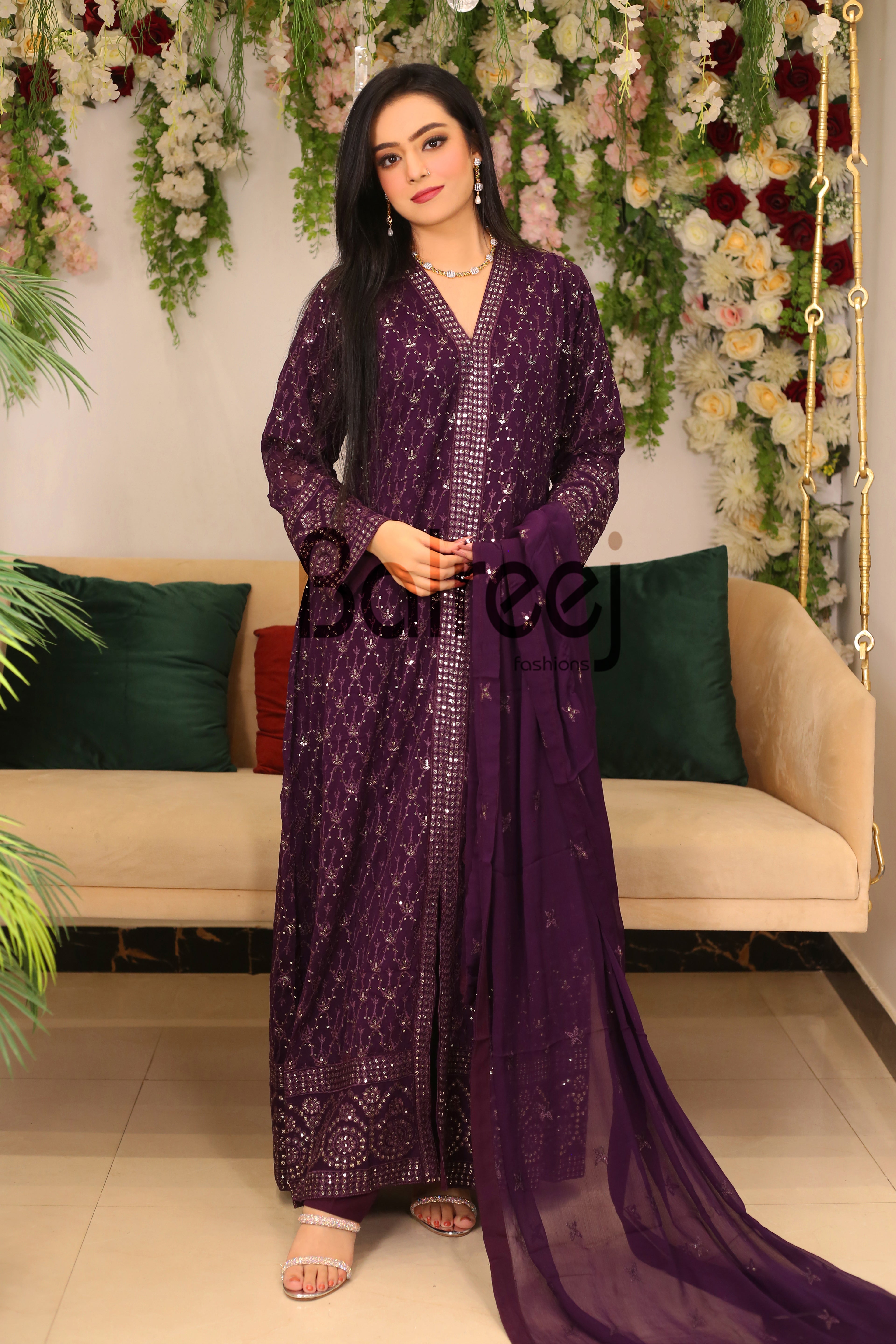Luxury Sitara Embroidered Festive Dress