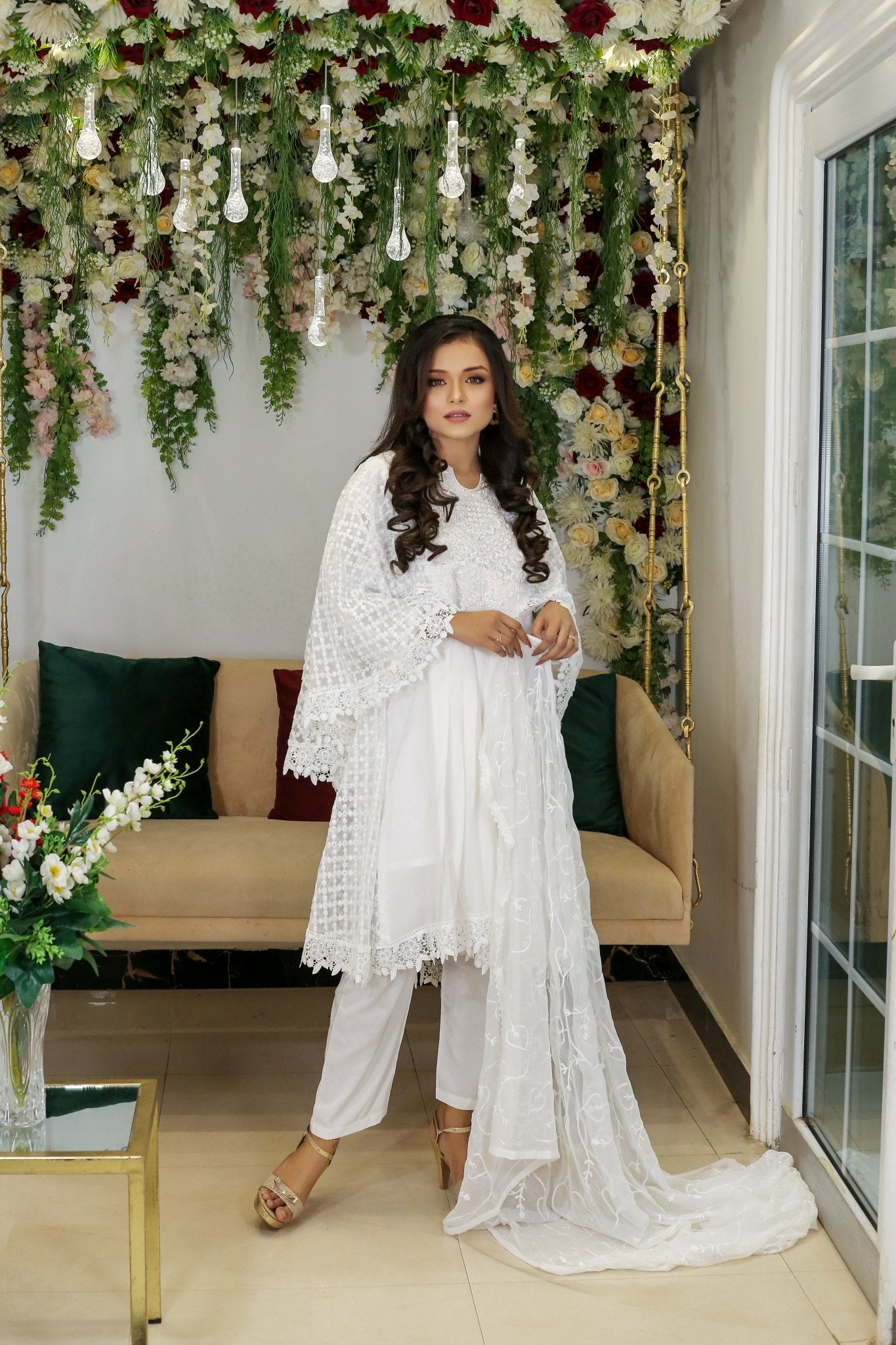 Luxury Korean Net Butterfly Frock – Party Wear - BalreejFashions